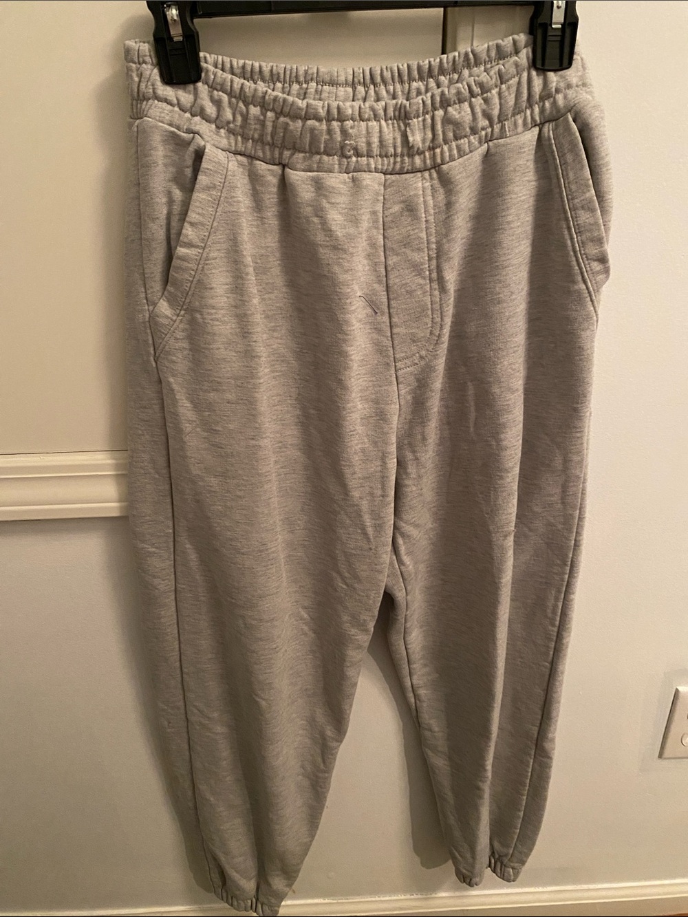 Zara Light Gray Elastic Waist Joggers